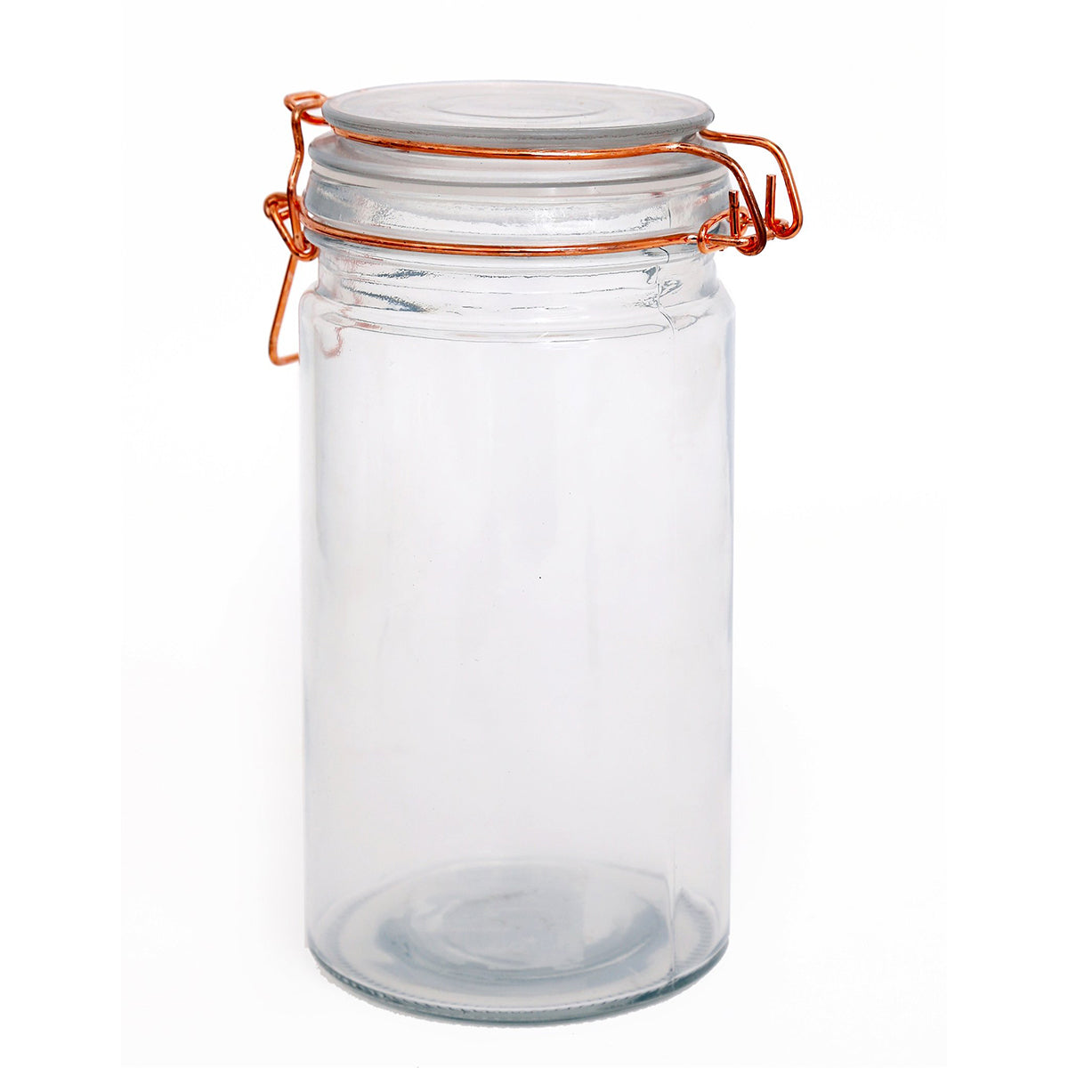 Kitchen Storage Jar With Copper Clip 20cm