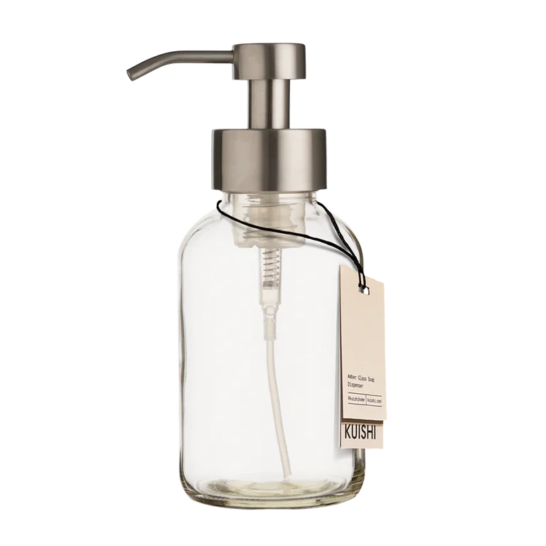 Foaming Soap Dispenser Clear Glass