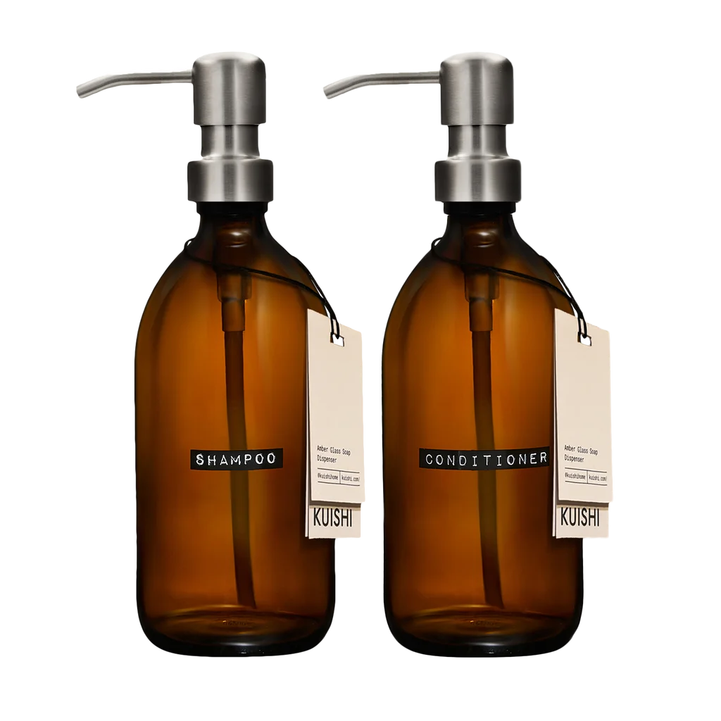 Shampoo and Conditioner Dispenser Bottles