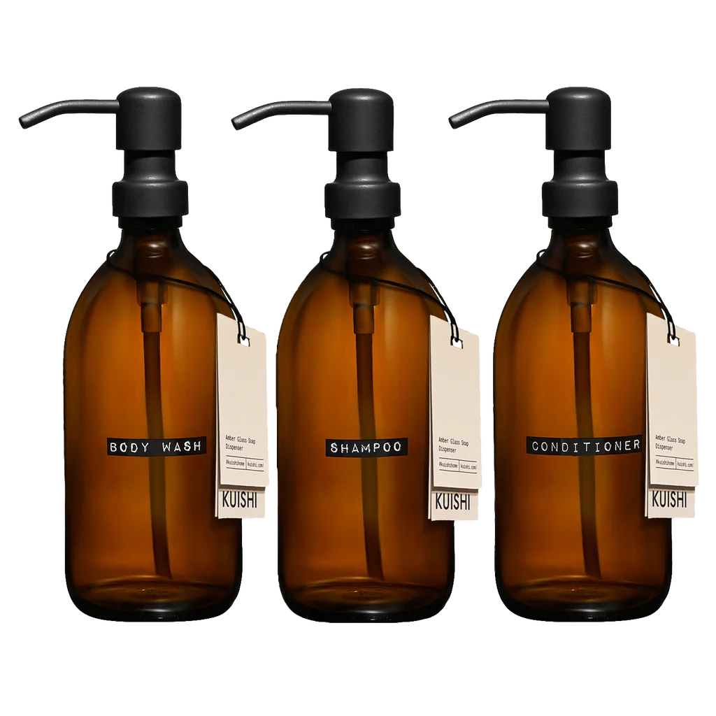 Shampoo Body Wash and Conditioner Bottles