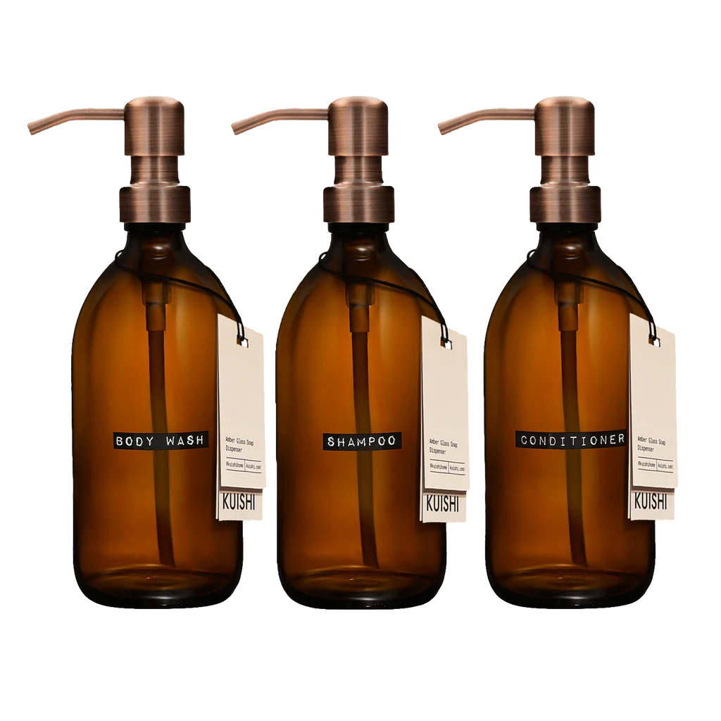 Shampoo Body Wash and Conditioner Bottles