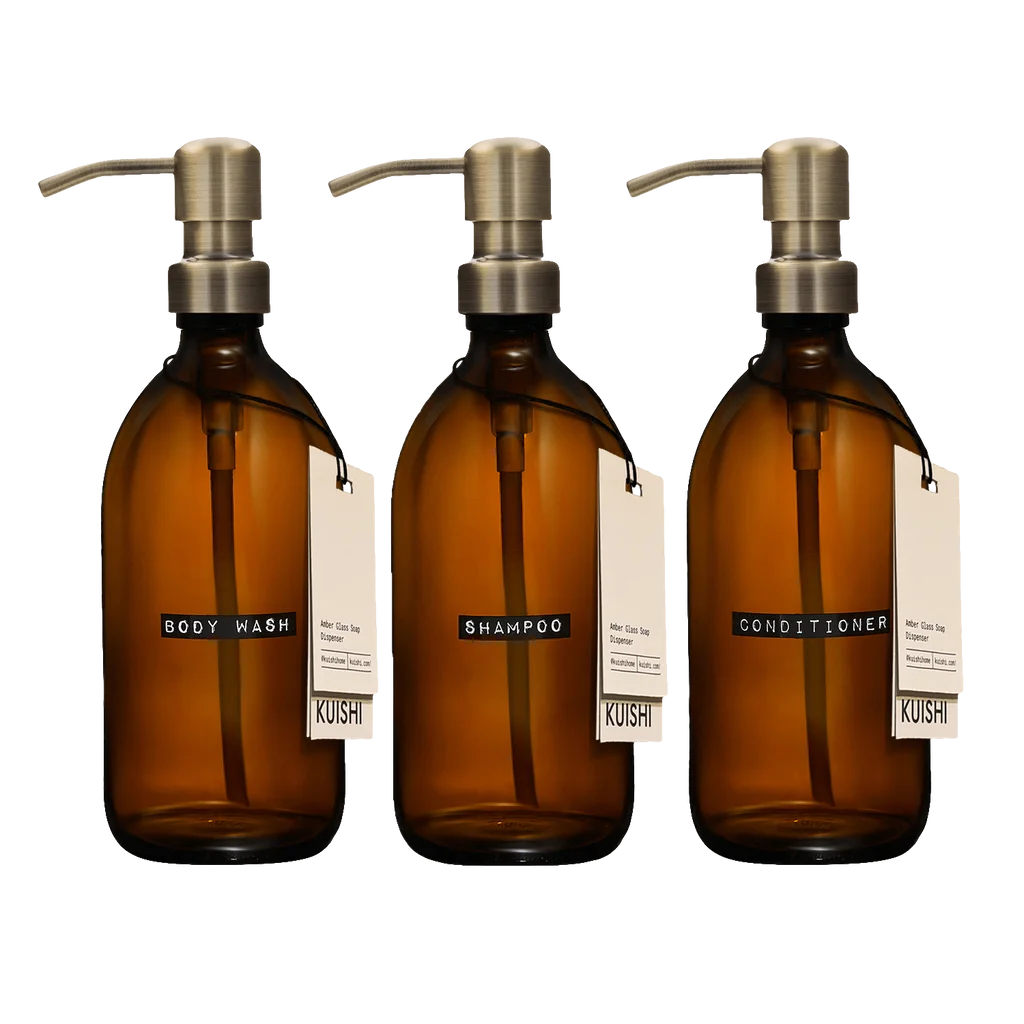 Shampoo Body Wash and Conditioner Bottles