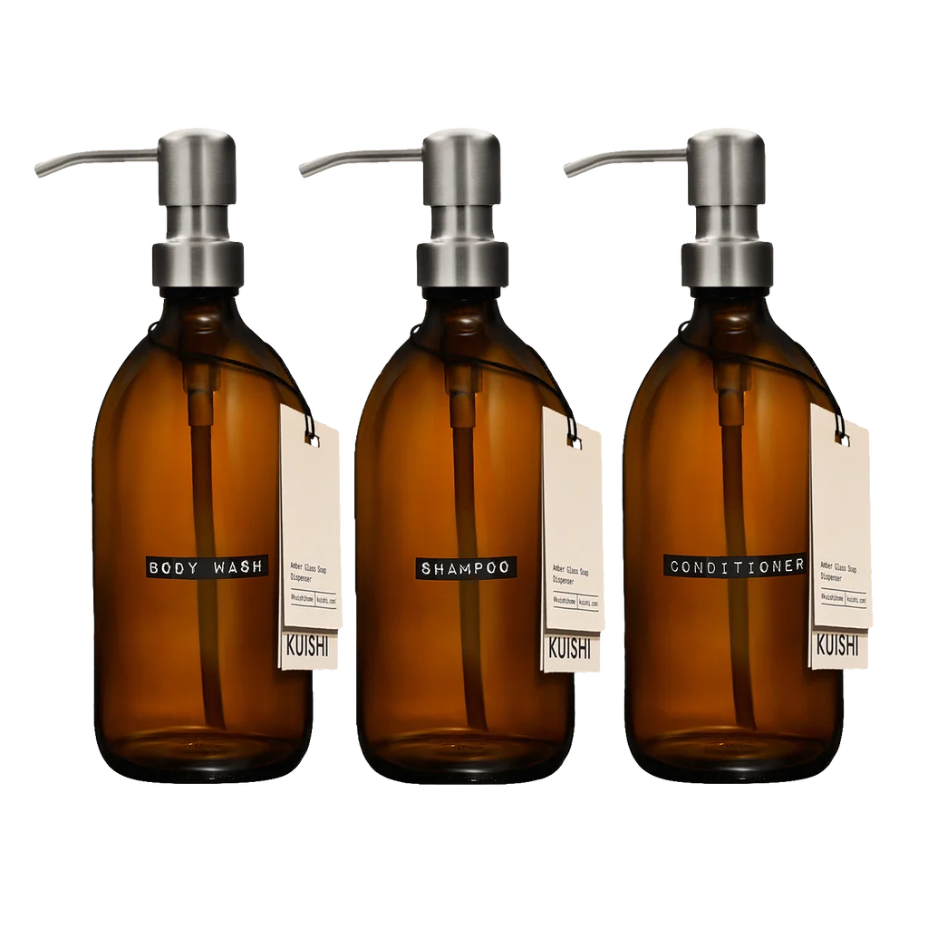Shampoo Body Wash and Conditioner Bottles